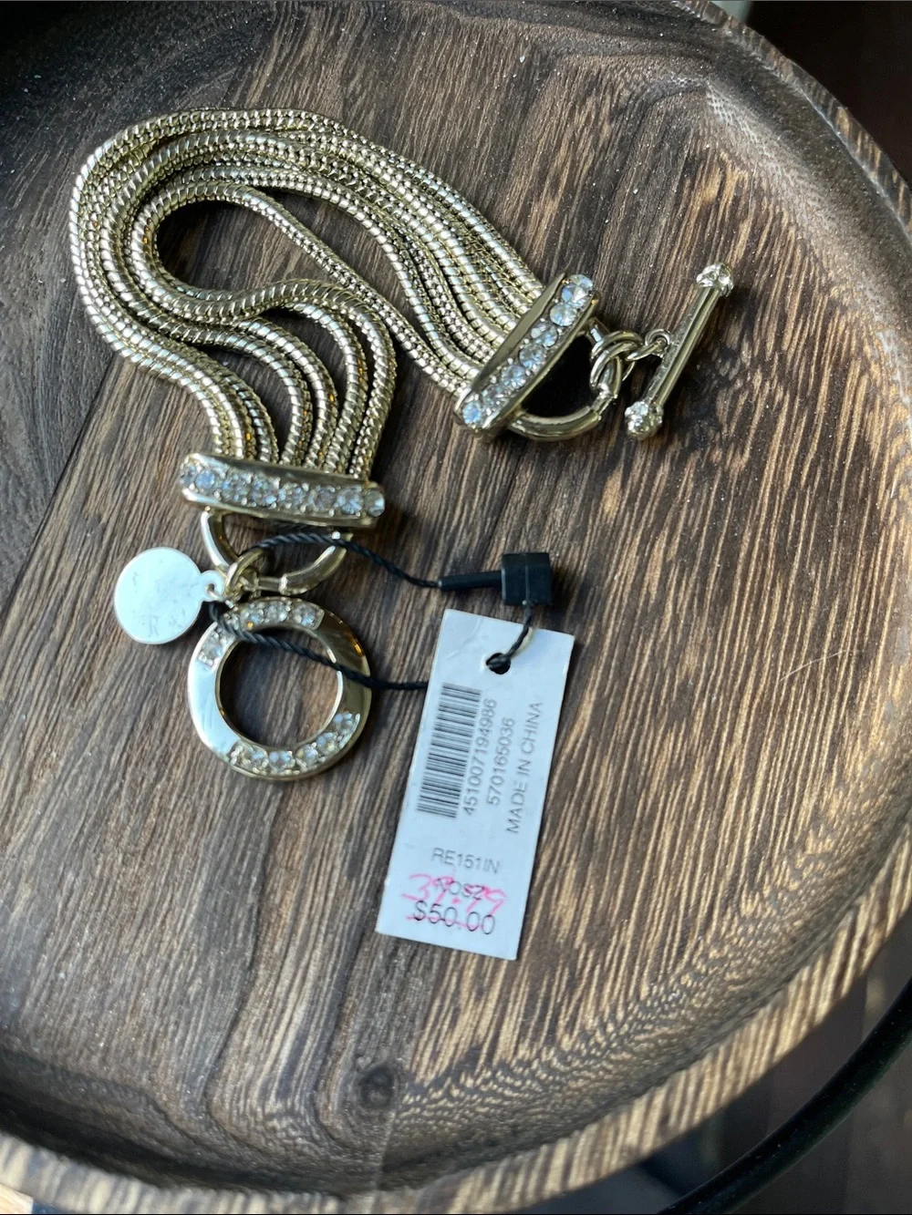 White House Black Market gold tone